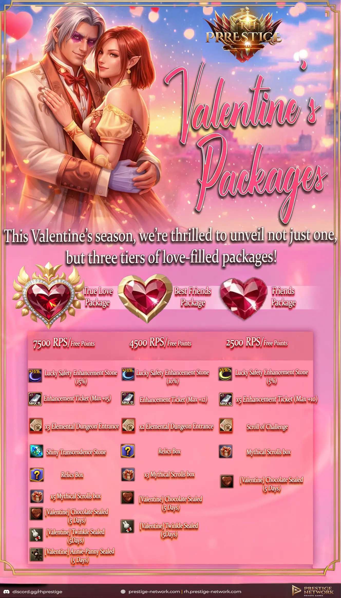 Valentine Event Packages