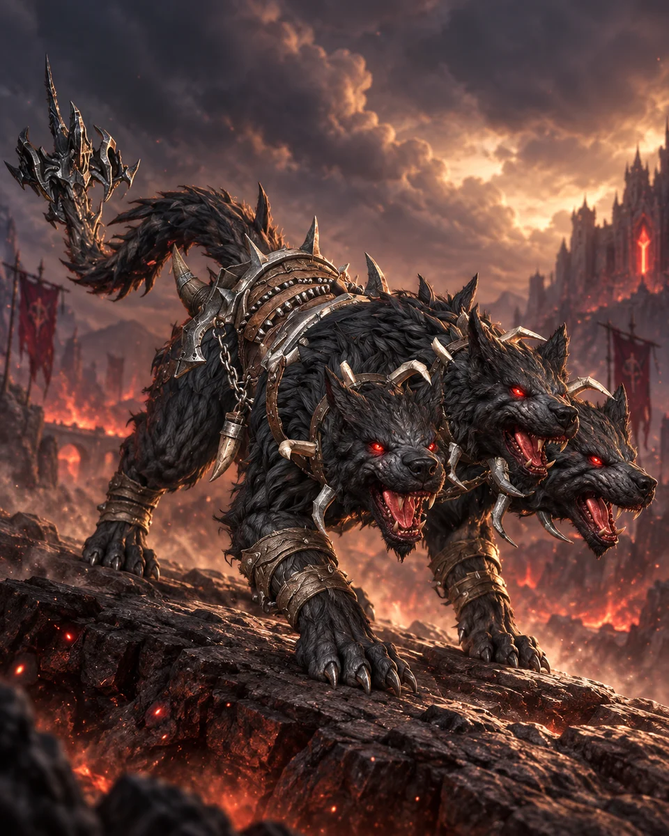 Cerberus cinematic mount artwork